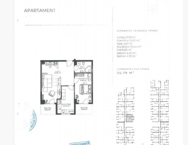 Apartament 2 camere decomandate , 56 mp utili, zona Iulius