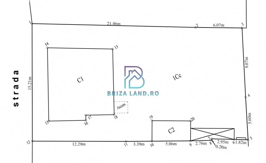 Bucurestii Noi, piata 16 Februarie, teren sup. 420mp, d=15.2m - 3