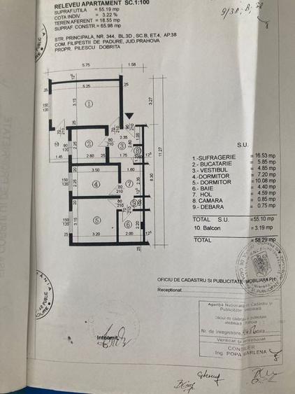 Apartament 3 camere 60 mp bloc 1980 central Filipesti de Padure! - 8