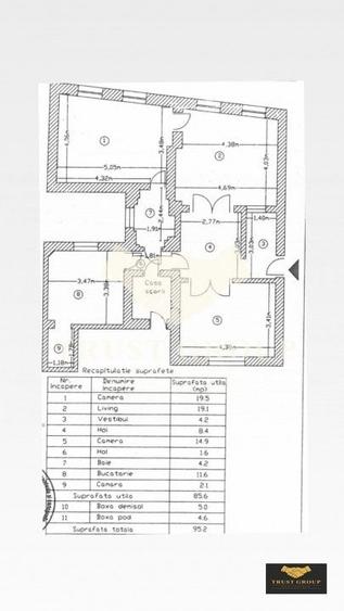 Apartament 3 camere Capitale | In vila | Parter - ideal pentru business - 13