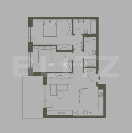 COMISION 0! Apartament 3 camere, etaj intermediar, Semicentral