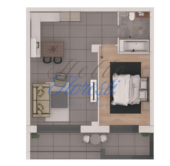 Apartament 2 camere, 50,42mp, ansamblu NZEB, zona Terra - 2