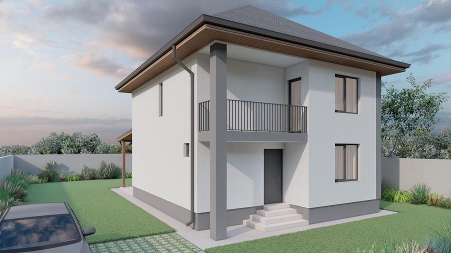 VIND CASA ELEGANTA in EDEN FOREST cu 4-5 camere 2-3 bai P+1+pod incalzire pardos - 2