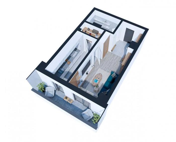 APARTAMENT CU 1 CAMERA , NICOLINA , BLOC NOU - 8