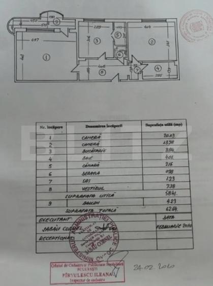 Apartament cu 2 camere, 62 mp, Bucuresti - Sebastian - 11