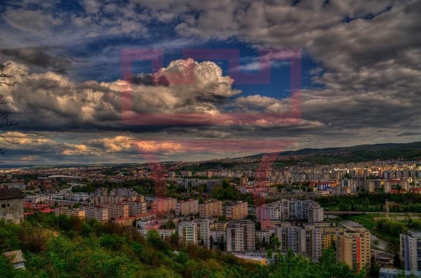 Teren  cu PUZ  Feleacu 2.800mp parcelabil/ 4 utilități asfalt panorama - 9