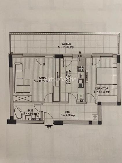Apartament cu 2 camere decomandat în P-ța Muncii Apartament cu 2 camere decomandat în P-ța Muncii
