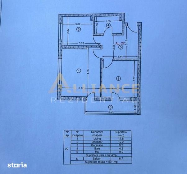 Apartament cu 2 camere, mobilat în Central — fotografia 1