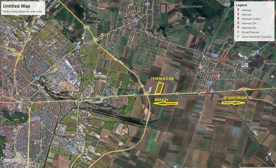 Teren deosebit Hărman zona Stabilus - 2