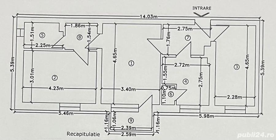 Vand apartament 3 camere Tandarei - 1