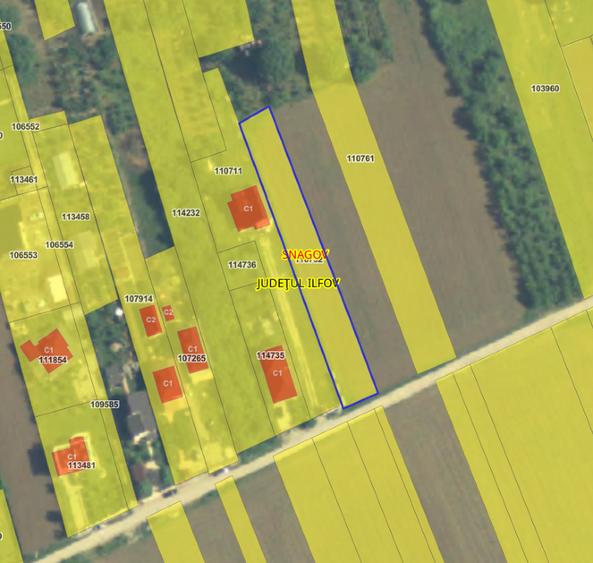 Teren Construcții intravilan de 1500 mp, în Snagov