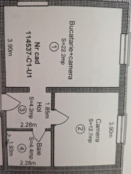 Apartament cu 2 camere decomandat în Central