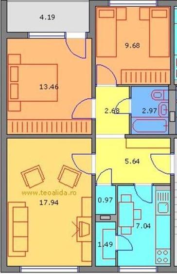 Apartament de 3 camere Dristor Istriei - 1