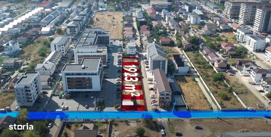 Teren 1.923 mp cu deschidere la strada si utilitati complete - 1