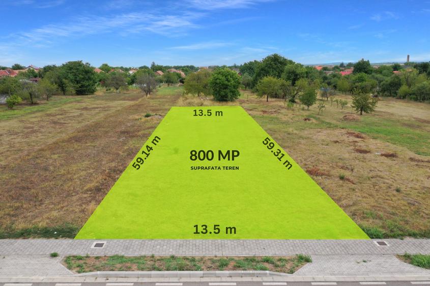 Teren Intravilan | 800 MP | Toate Utilitatile | Cartierul Primaverii | Comision - 1
