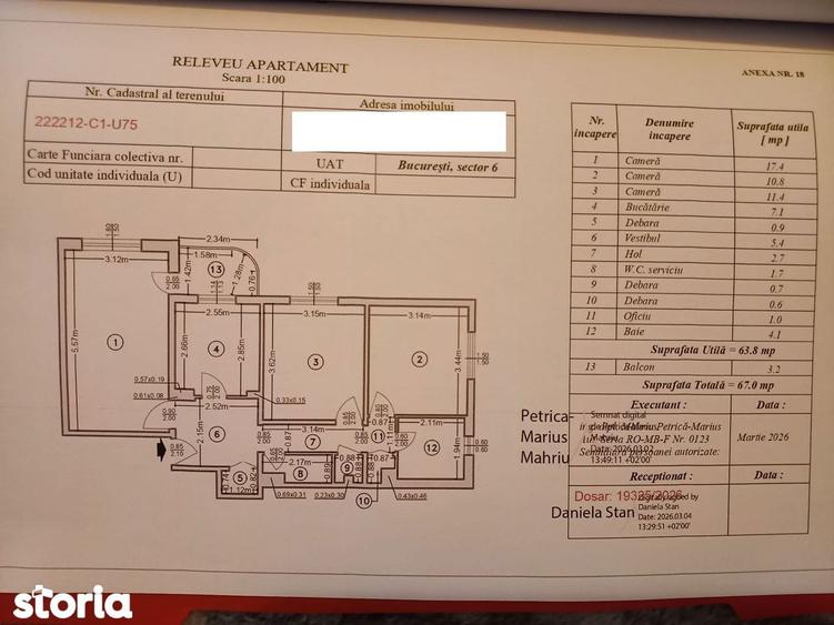 APARTAMENT 3 CAMERE | ETAJ 4 | - 1