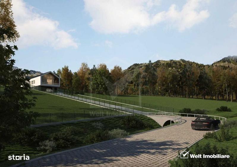 Teren spectaculos, intravilan, Feleacu, zona linistita, padure + para - 3