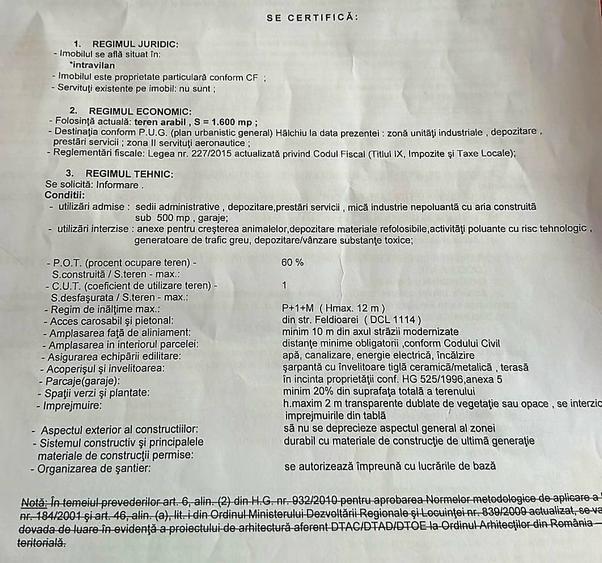 Teren constructie hala/depozit/mica insdustrie/service auto, Halchiu - 6