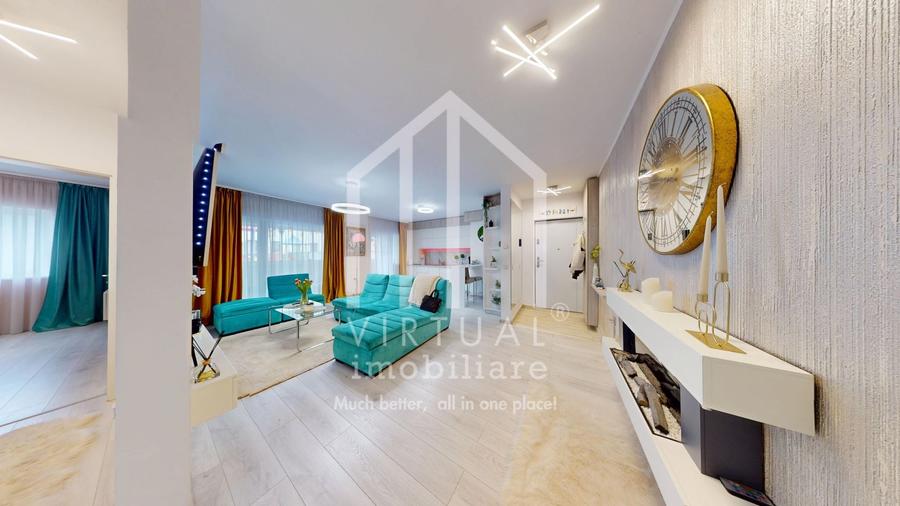 Apartament cu 3 camere decomandat, mobilat în Piața Cluj