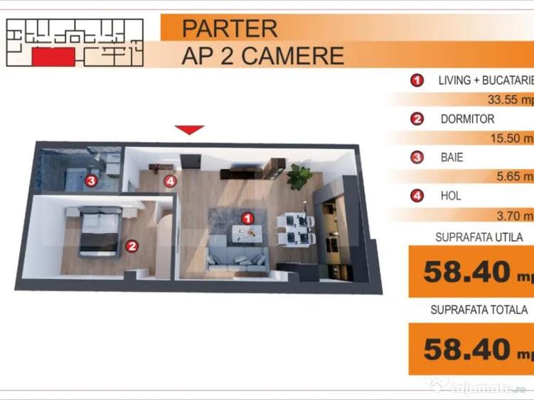 Comision 0%! Apartament 2 camere, EXCLUSIV in Blitz, zona Im - 1