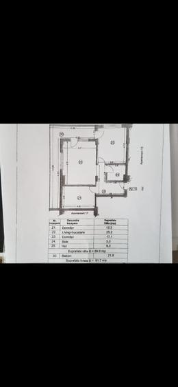 VEDERE LA MARE / MAMAIA NORD / AP 3 CAMERE /92 M /PARCARE /MOBILAT/1290 e m²UTIL - 3