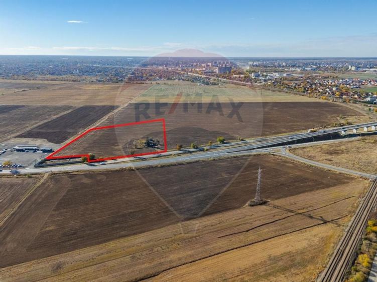 Teren intravilan 13.482 mp pe Centura Nord Arad, front 188 m - 3
