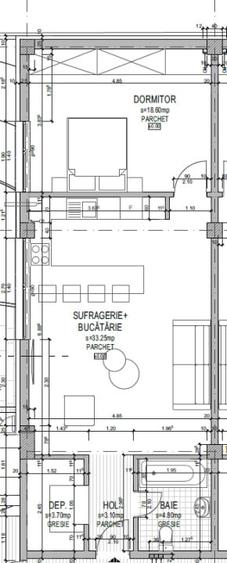 Apartament 2 camere, 64 mp utili, posibilitate finisare, zona Podului IRA - 1