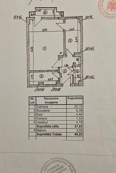 Crangasi - garsoniera de vanzare, decomandata, 40 mp. - 6