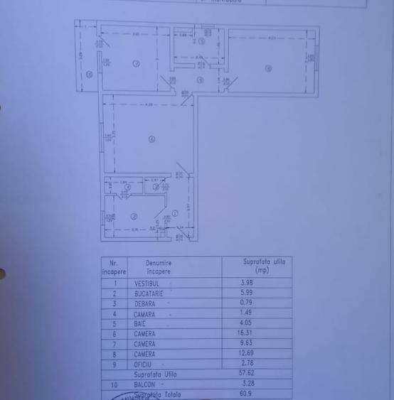 3 camere, intre Gara de Nord si Basarab, B-dul Dinicu Golescu, nr 39 - 18