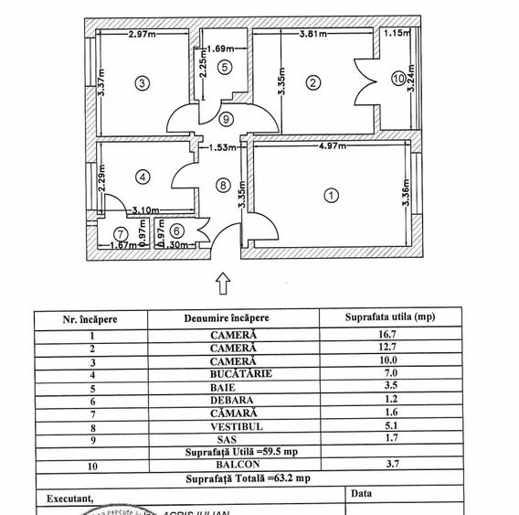 Titan, la 5 minute metrou Costin Georgian, pe intrarea Muncii, bloc 1977 - 14