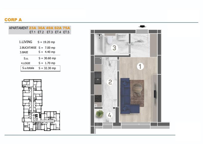 Garsoniera-Decomandata-Ansamblu Rezidential nou-Finalizat-Grand Arena - 2