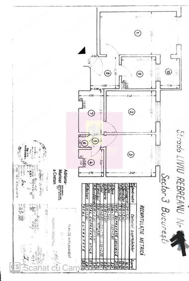 Apartament cu 3 camere decomandat în Titan