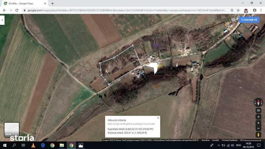 Teren intravilan 8861m - ideal pt ferma, sere - Com Ostrov Sat Almalau - 2