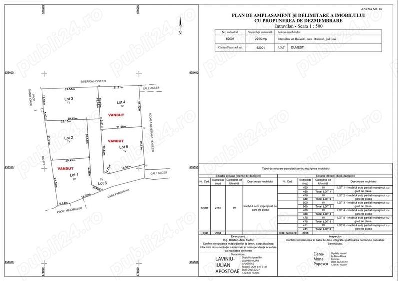 Ultimul lot Dume?ti Hoise?ti, intravilan (12 km Ia?i) | licitar.ro - 2