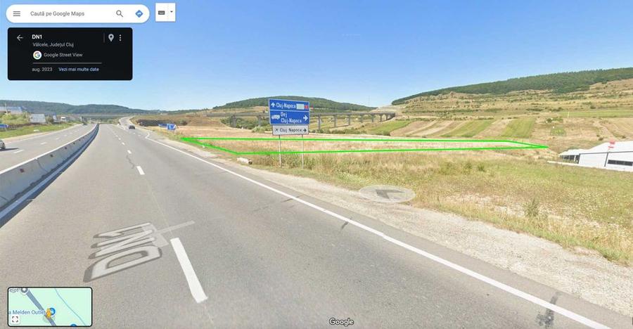 Teren intravilan 2900 mp zona industrială, Vâlcele (Cluj), front DN60 - 4