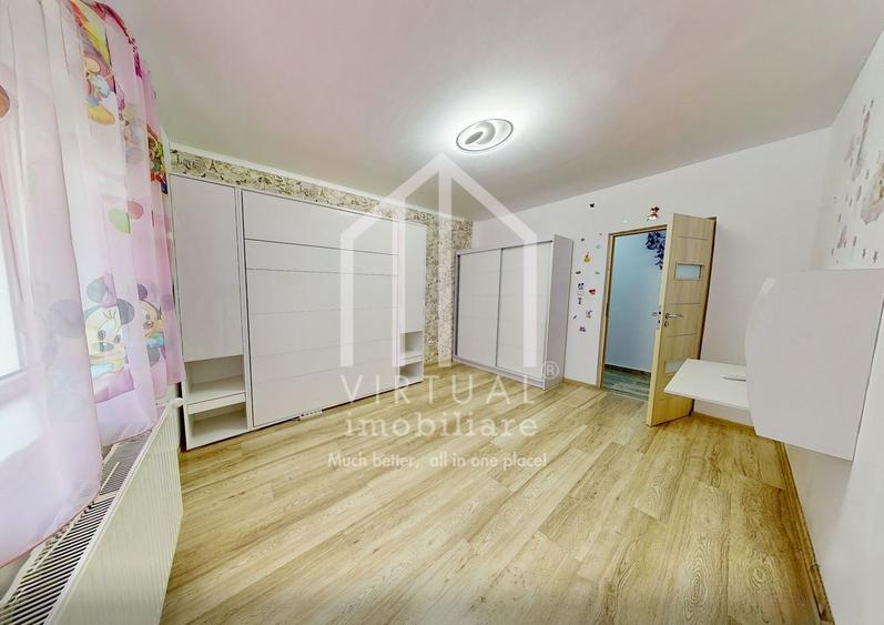Apartament cu 3 camere, 78mp utili+curte privata (90mp), 2 parcari - 1