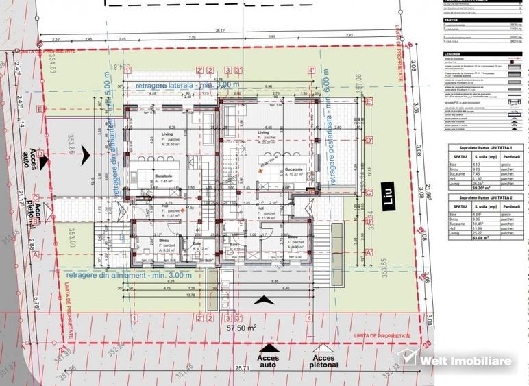 Unitate duplex 185mp cu garaj 2 masini, zona TCI Borhanci - 5