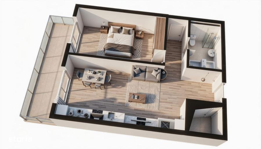 OPORTUNITATE! Ansamblu NZEB! 2 Camere si terasa, Dambul-Rotund - 2