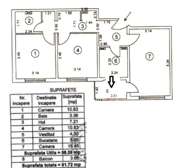 Apartament 3 camere Titan - Nicolae Grigorescu - Metrou - 8