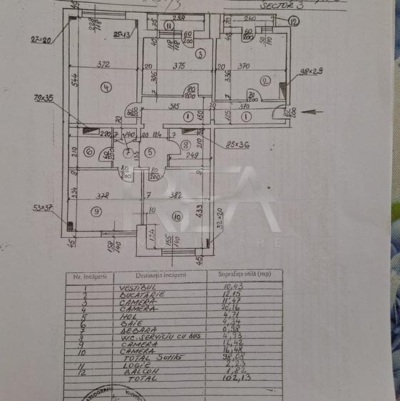 4 Camere Et.1 Zona Unirii - 14