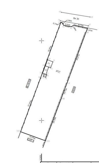 Teren utilitati, 1.236 mp, 16.6 m deschidere, zona Carcea - 1