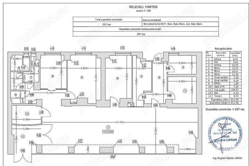 Spatiu Comercial de Inchiriat in Satu Mare 200 mp - Lucian Blaga - 2