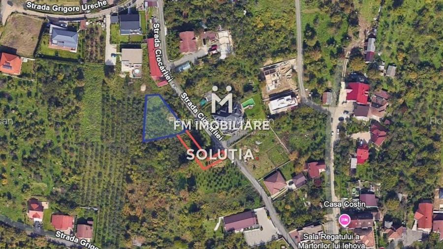 Teren intravilan 10 ari, zona Grigore Ureche, PUZ!
