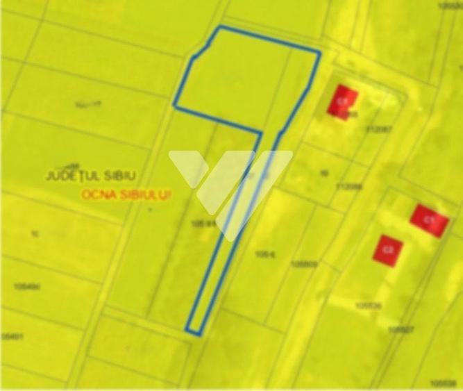 Teren intravilan 1670 mp cu vedere spre lacuri Ocna Sibiului - 10