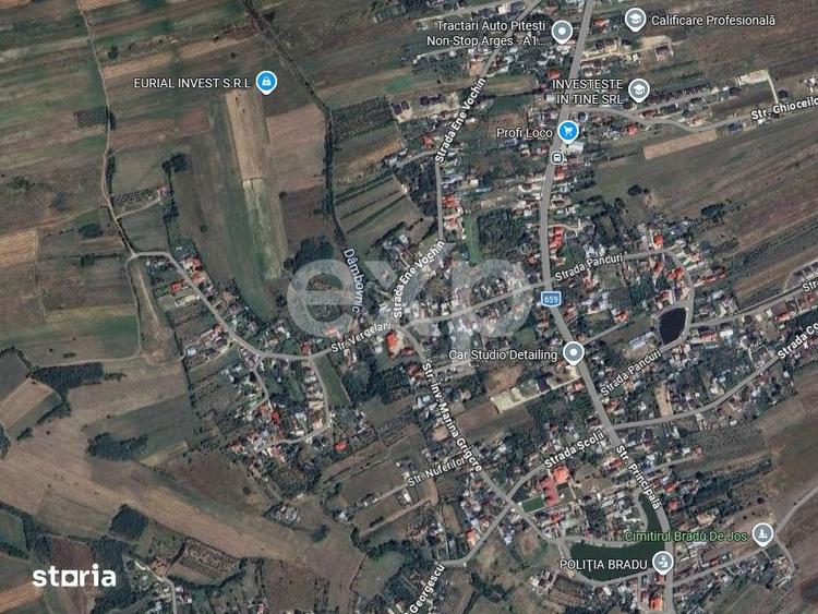 Teren de 2127 mp, în Bradu