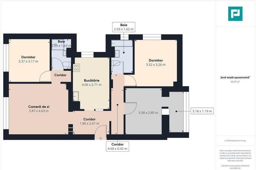 Apartament panoramic cu 4 camere zona 300 - 9