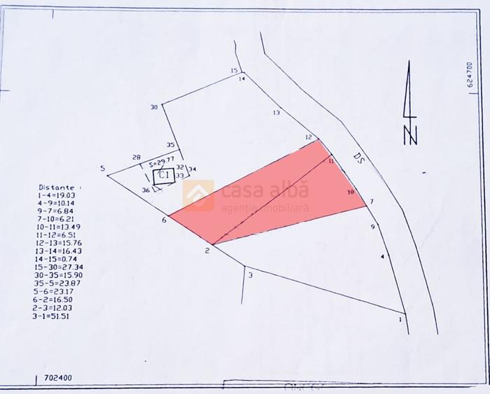 Bucium - Paun, teren intravilan, 1000mp - 1