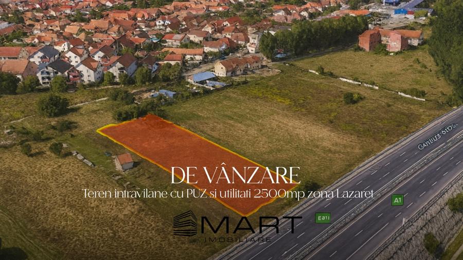 Teren intravilan cu PUZ 2500mp Lazaret - 1