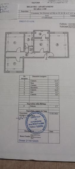 Apartament 3 camere, - 1