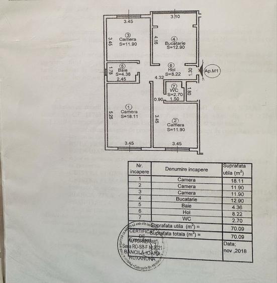 Propietar vand apartament 3 camere , 70 mp zona Vasile Aron - 2